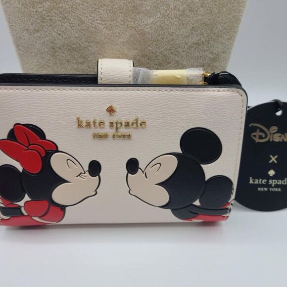 Kate Spade Disney NY Minnie Medium Bifold Wallet NWT! NEW! - Picture 9 of 12